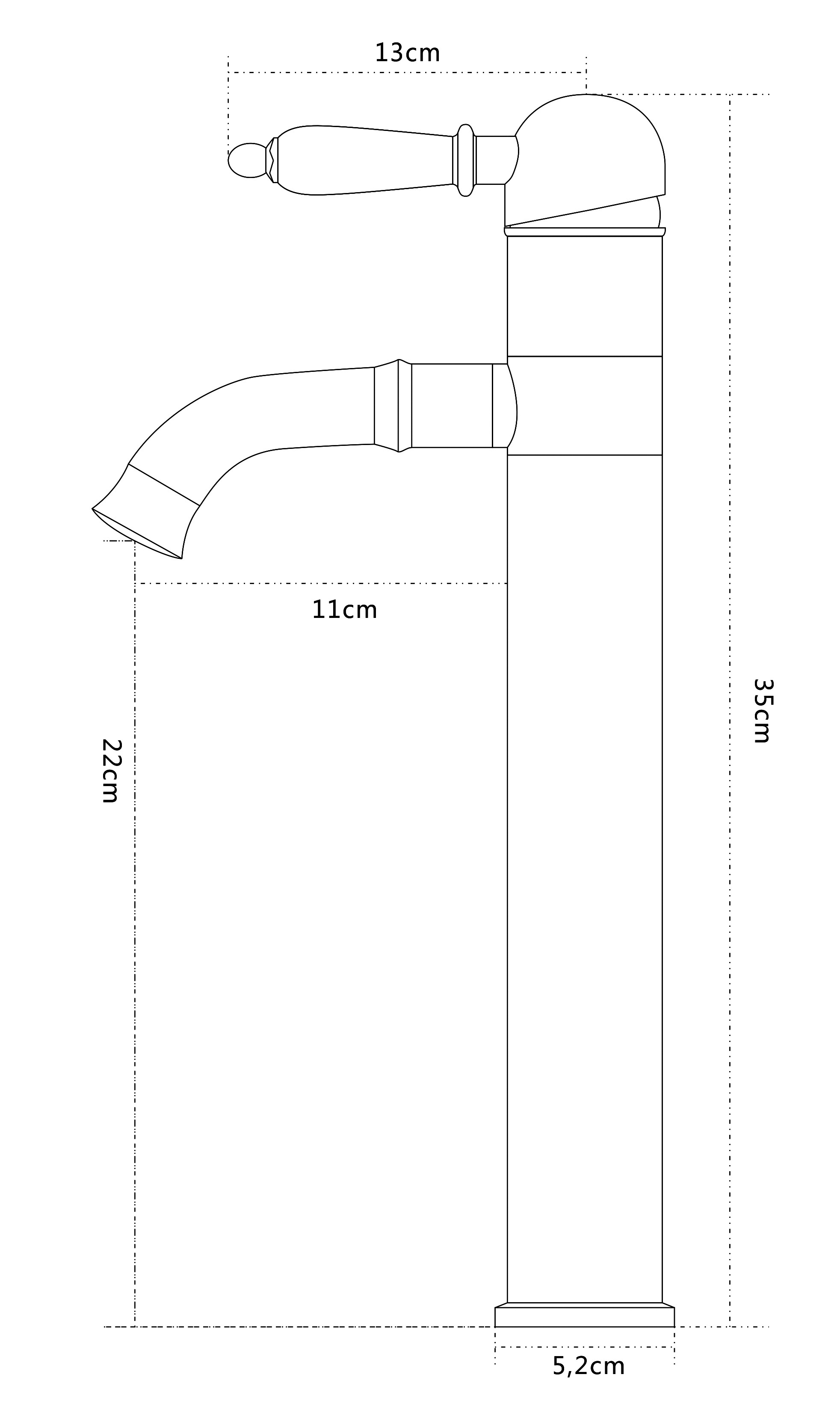 ברז נונה שחור