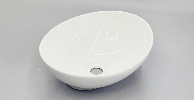 כיור מונח נעמי לבן