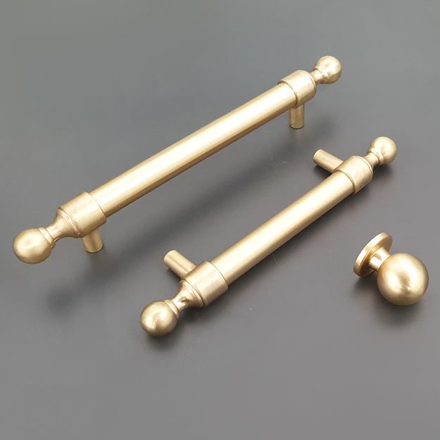 ידיות ארון מטבח ורה זהב מט