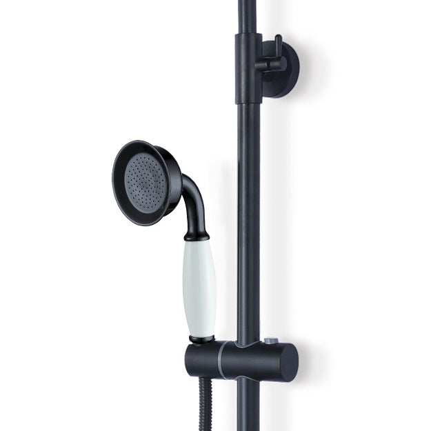 מזלף למקלחת רטרו שחור