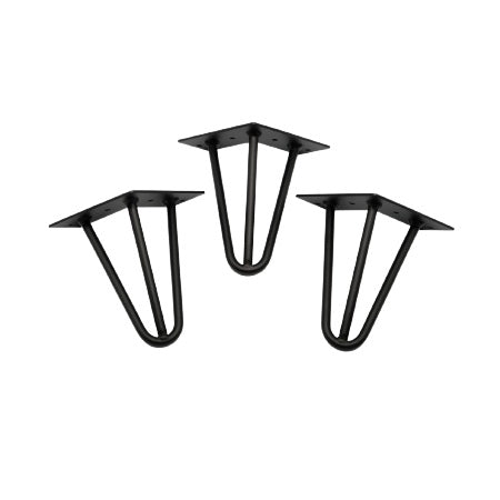 רגל לספה/מזנון דגם בלו שחור 3 מוטות