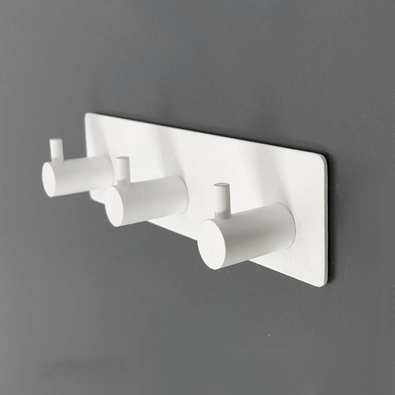 מתלה למגבות סנסה 3 ווים לבן