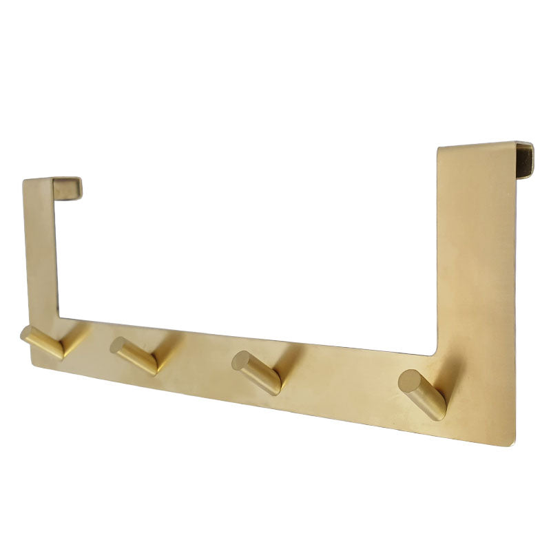 קולב דלת 4 ווים לתלייה זהב מט