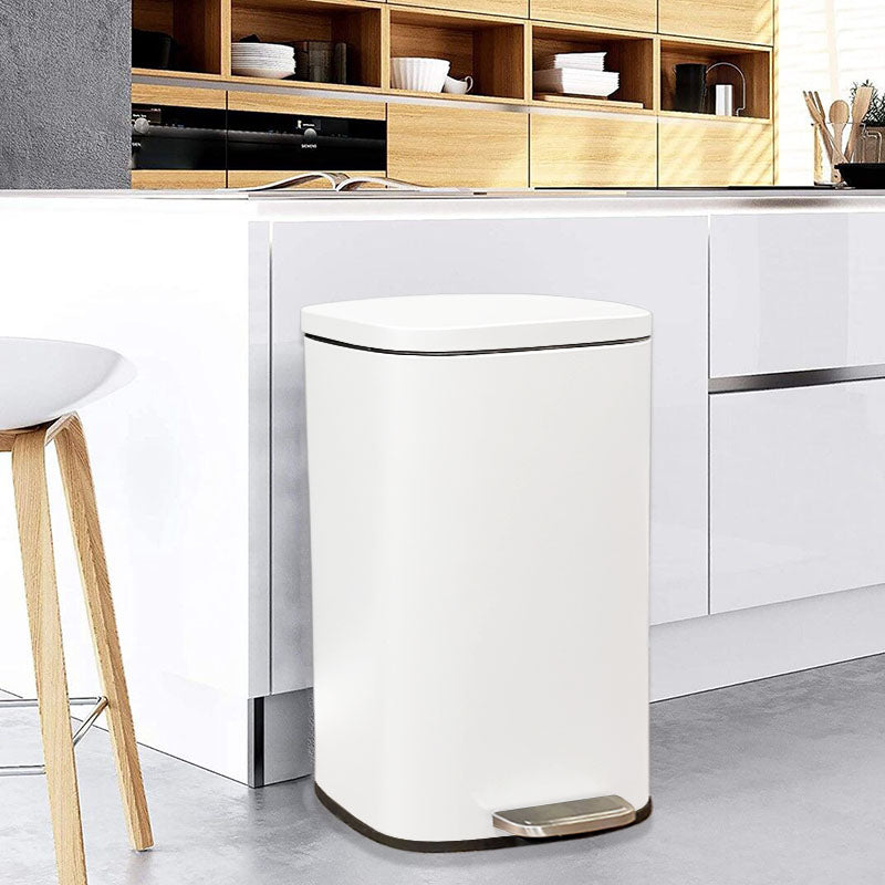 פח אשפה ורנר לבן 50 ליטר