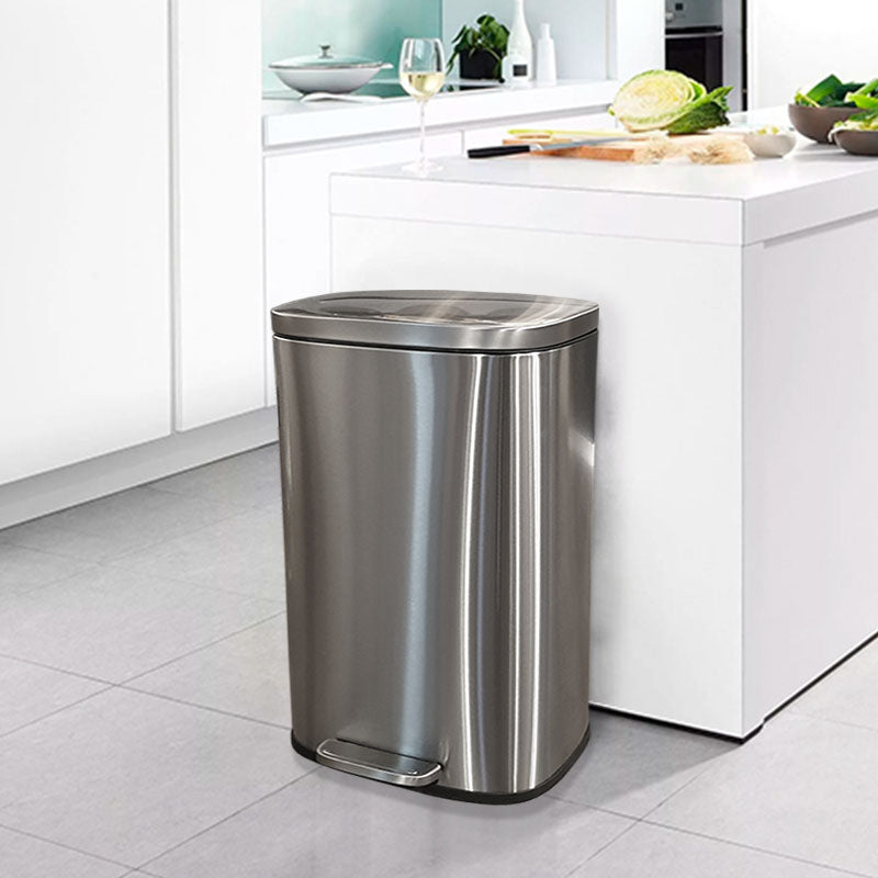 פח אשפה ורנר ניקל מוברש 50 ליטר