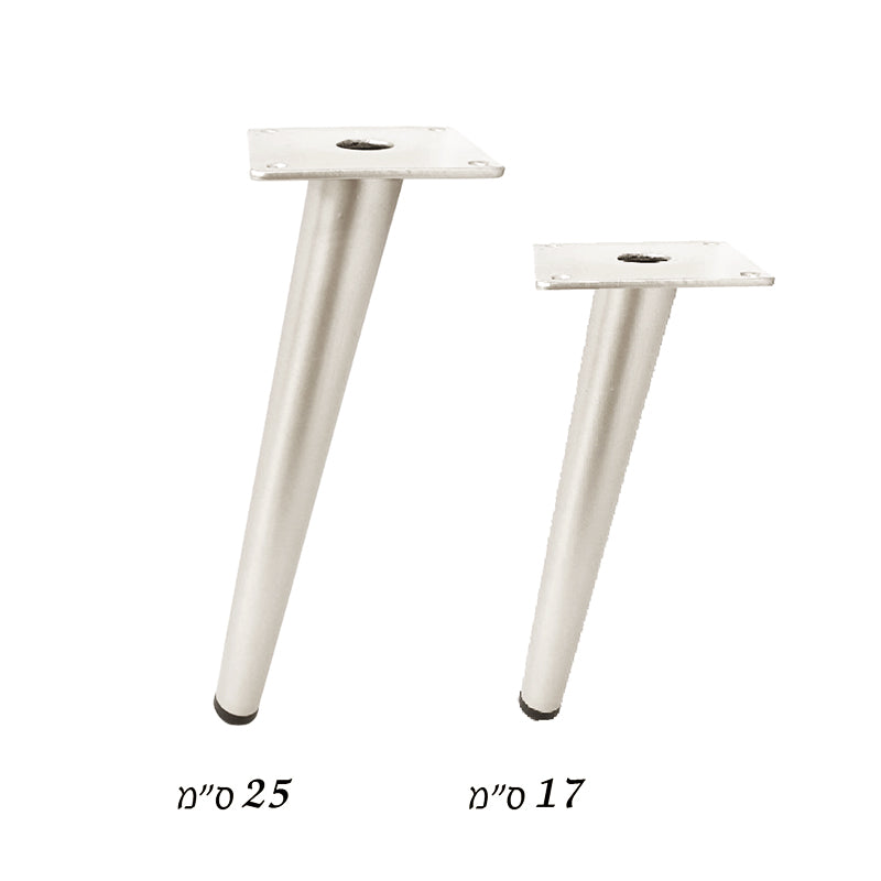 רגל לספה/מזנון/שידה דגם ליאו ניקל מוברש