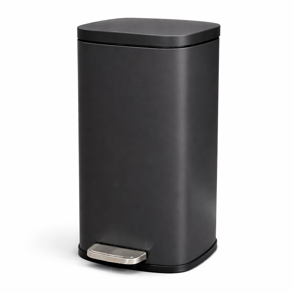 פח אשפה ורנר שחור מט 30 ליטר