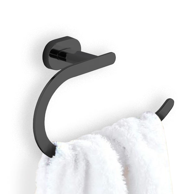 טבעת למגבת אוריקה שחורה