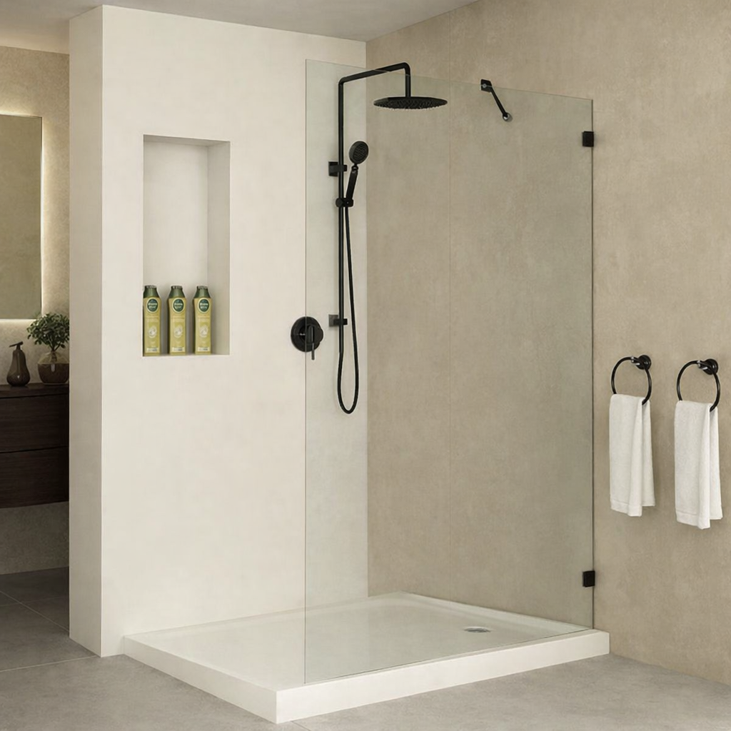 מקלחון דופן קבועה צמודת קיר 8 מ”מ