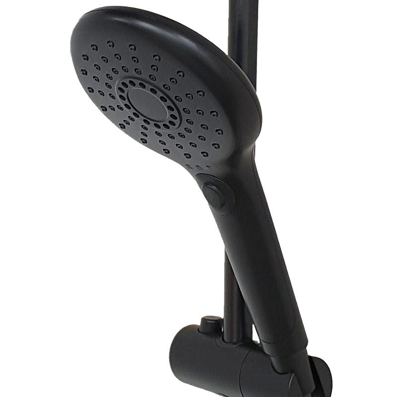 מזלף מקלחת 3 מצבי זרימה שחור מט