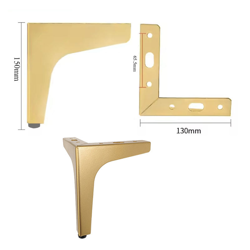 רגל לספה/מזנון/שידה דגם אלמה זהב מט