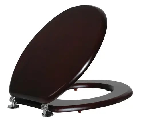 מושב אסלה עץ שחור