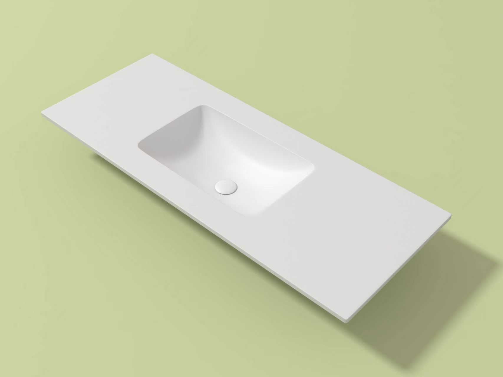 כיור קוריאן אינטגרלי 120 ס”מ צורה מלבנית