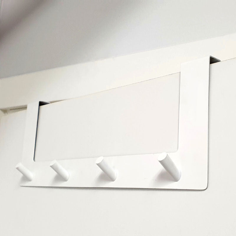 קולב דלת 4 ווים לתלייה לבן