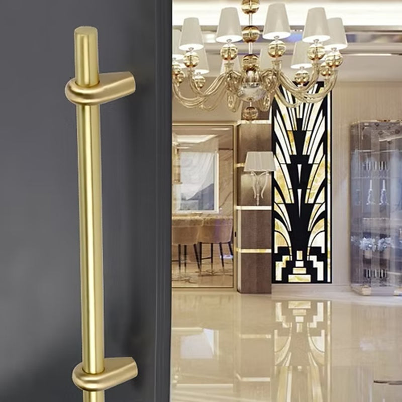 ידית משיכה סופי לדלת כניסה זהב מט
